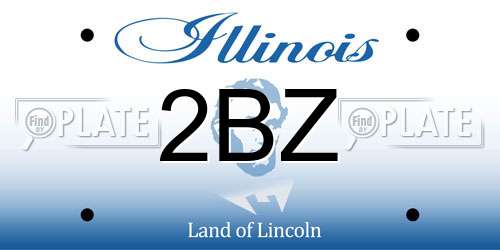 2BZ Illinois License Plate