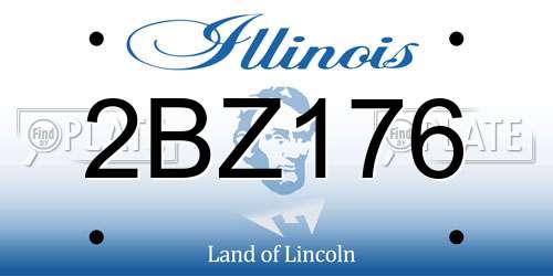 2BZ176 Illinois License Plate