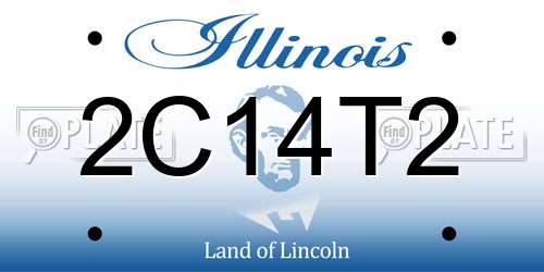 2C14T2 Illinois License Plate