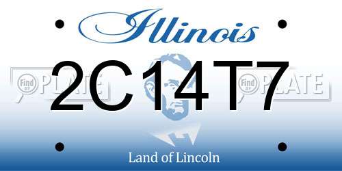 2C14T7 Illinois License Plate
