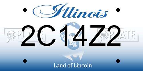 2C14Z2 Illinois License Plate