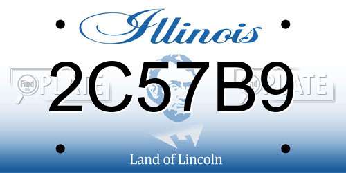 2C57B9 Illinois License Plate