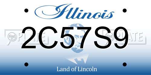 2C57S9 Illinois License Plate