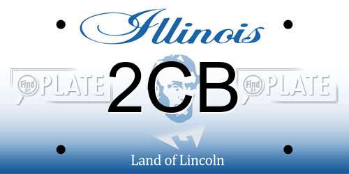 2CB Illinois License Plate