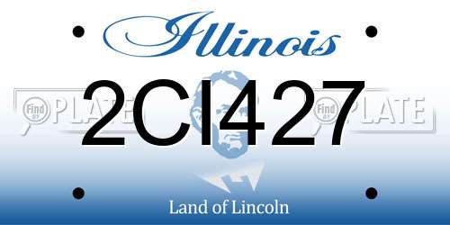 2CI427 Illinois License Plate