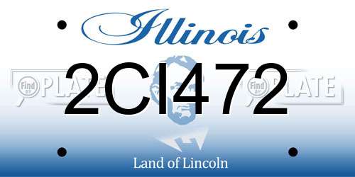 2CI472 Illinois License Plate