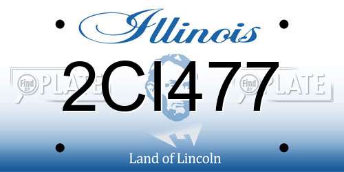 2CI477 Illinois License Plate