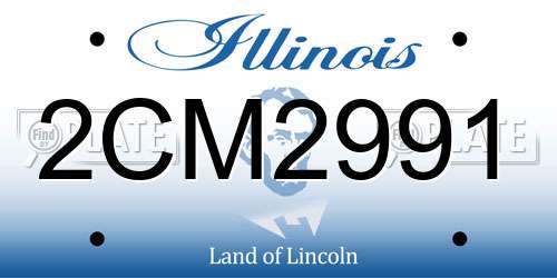 2CM2991 Illinois License Plate
