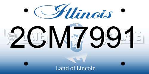 2CM7991 Illinois License Plate