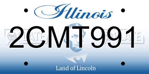 2CMT991 Illinois License Plate