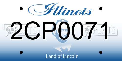 2CP0071 Illinois License Plate