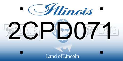 2CPD071 Illinois License Plate