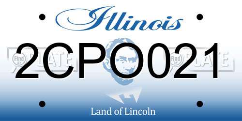 2CPO021 Illinois License Plate