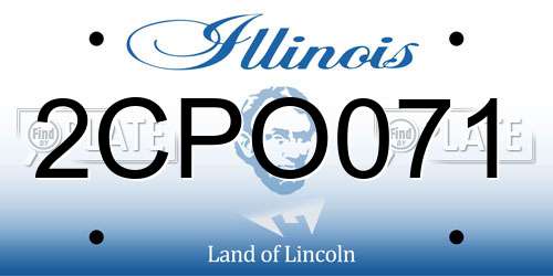 2CPO071 Illinois License Plate