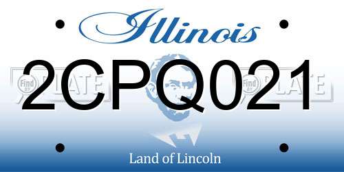 2CPQ021 Illinois License Plate