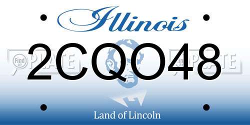 2CQO48 Illinois License Plate