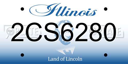 2CS6280 Illinois License Plate
