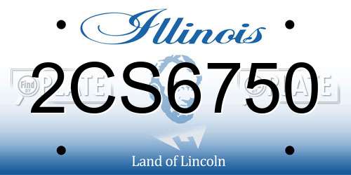 2CS6750 Illinois License Plate