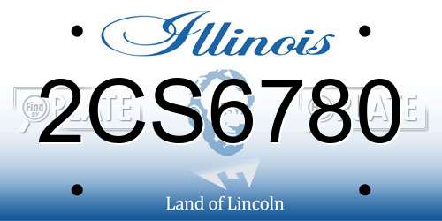 2CS6780 Illinois License Plate