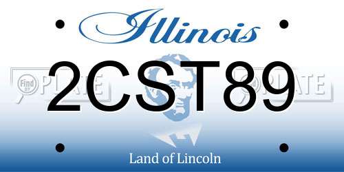 2CST89 Illinois License Plate