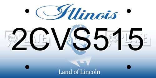 2CVS515 Illinois License Plate
