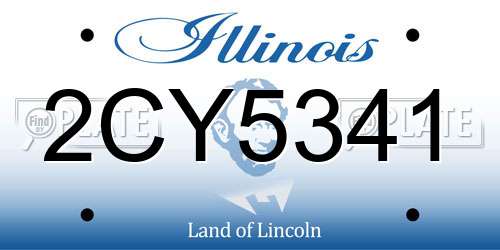 2CY5341 Illinois License Plate