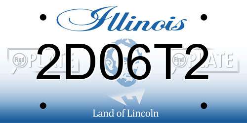 2D06T2 Illinois License Plate