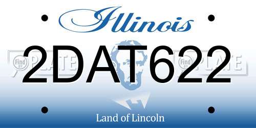 2DAT622 Illinois License Plate