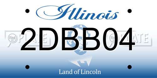 2DBB04 Illinois License Plate