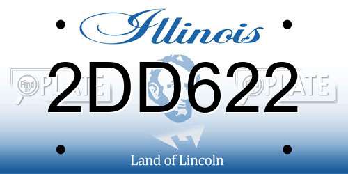 2DD622 Illinois License Plate