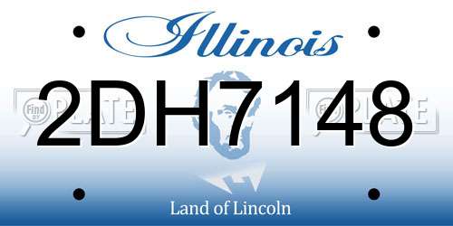2DH7148 Illinois License Plate