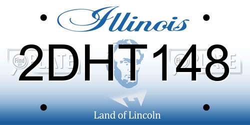 2DHT148 Illinois License Plate
