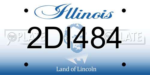 2DI484 Illinois License Plate