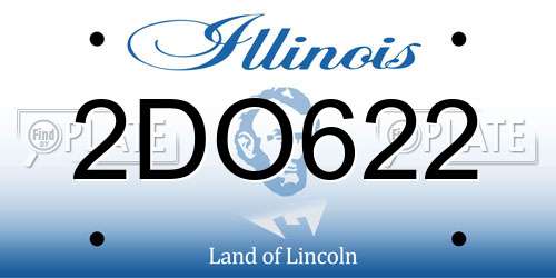 2DO622 Illinois License Plate