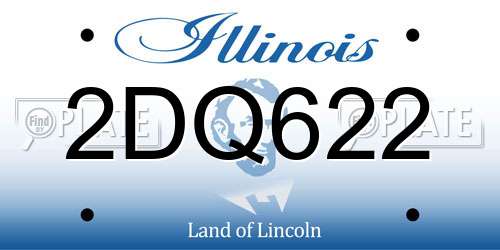 2DQ622 Illinois License Plate