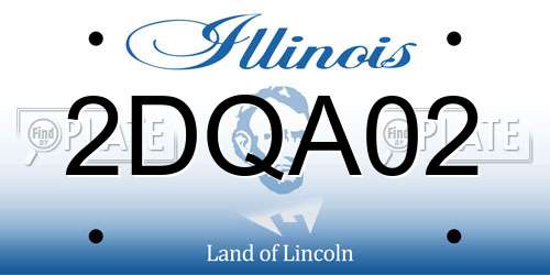 2DQA02 Illinois License Plate