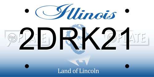 2DRK21 Illinois License Plate