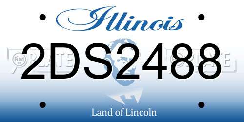 2DS2488 Illinois License Plate