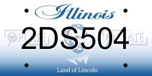 2DS504 Illinois License Plate