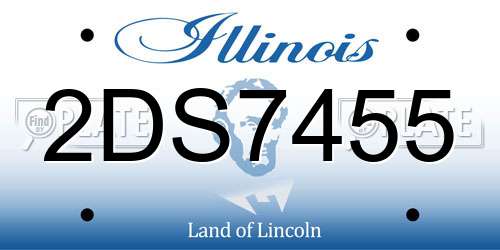 2DS7455 Illinois License Plate