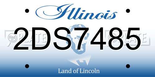 2DS7485 Illinois License Plate