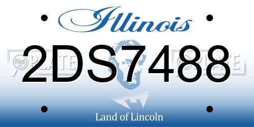 2DS7488 Illinois License Plate