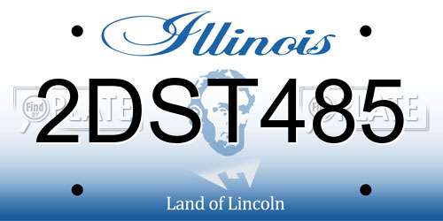 2DST485 Illinois License Plate