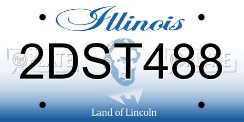 2DST488 Illinois License Plate