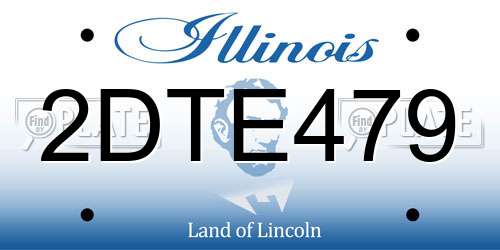 2DTE479 Illinois License Plate