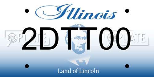 2DTT00 Illinois License Plate
