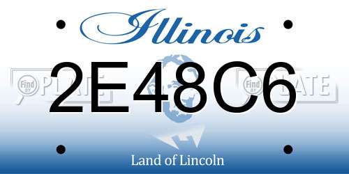 2E48C6 Illinois License Plate