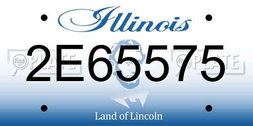 2E65575 Illinois License Plate