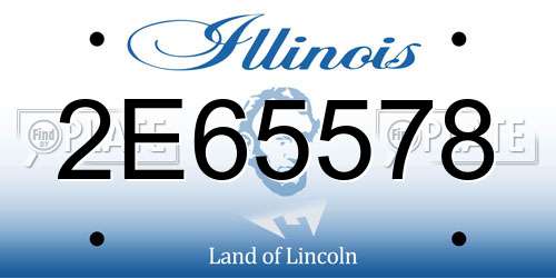 2E65578 Illinois License Plate