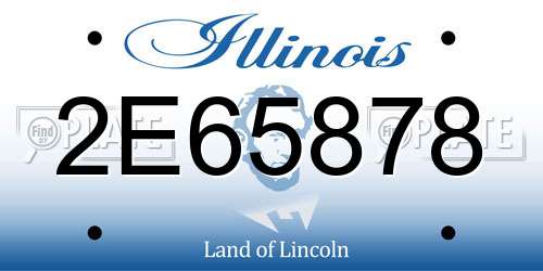 2E65878 Illinois License Plate